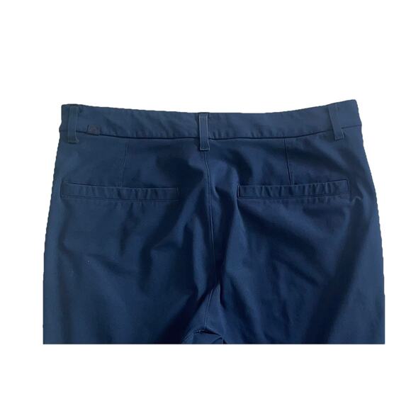 Lululemon Commission Slim Fit Flat Pants Mens 31 Performance Chino Stretch Blue - Picture 4 of 5